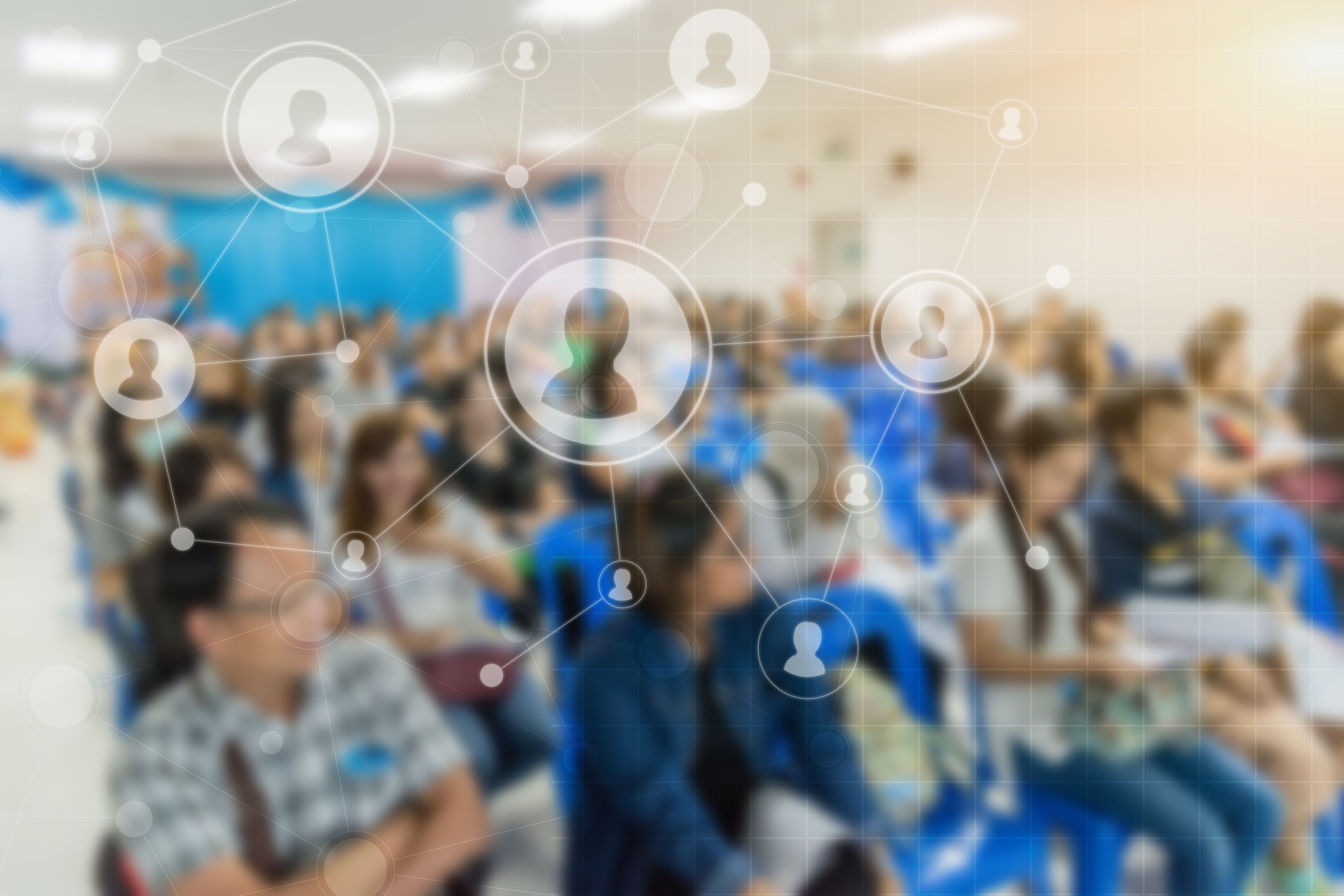 Business concept : asia people listen in business seminar presentation